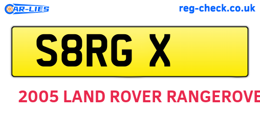 S8RGX are the vehicle registration plates.