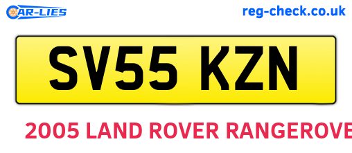 SV55KZN are the vehicle registration plates.