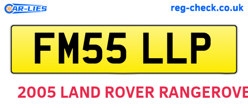 FM55LLP are the vehicle registration plates.