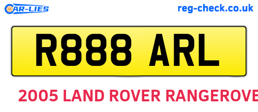 R888ARL are the vehicle registration plates.