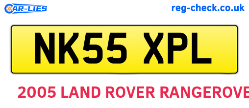 NK55XPL are the vehicle registration plates.