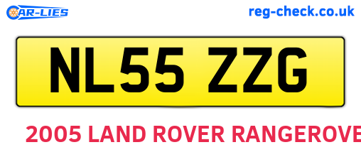 NL55ZZG are the vehicle registration plates.