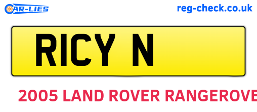 R1CYN are the vehicle registration plates.