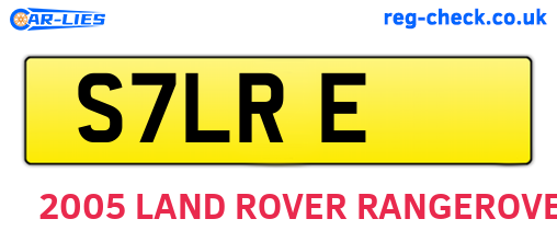 S7LRE are the vehicle registration plates.
