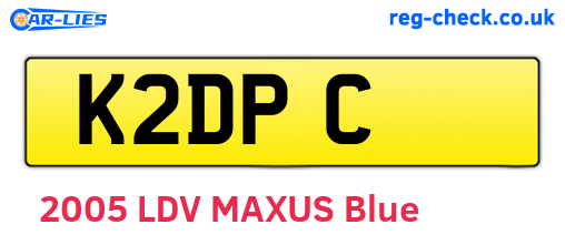 K2DPC are the vehicle registration plates.