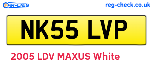 NK55LVP are the vehicle registration plates.