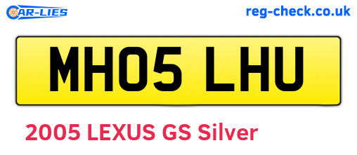 MH05LHU are the vehicle registration plates.