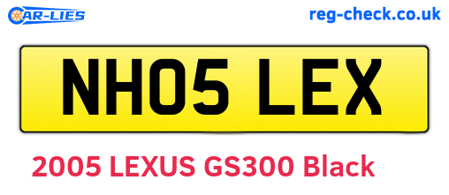 NH05LEX are the vehicle registration plates.
