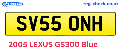 SV55ONH are the vehicle registration plates.