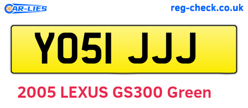 YO51JJJ are the vehicle registration plates.