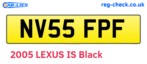 NV55FPF are the vehicle registration plates.