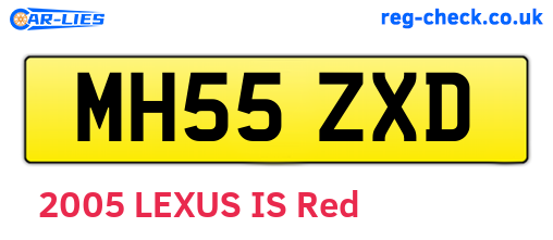 MH55ZXD are the vehicle registration plates.