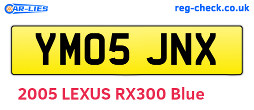 YM05JNX are the vehicle registration plates.