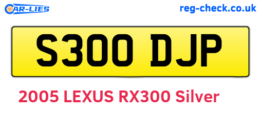 S300DJP are the vehicle registration plates.