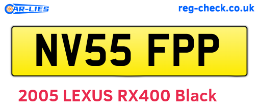 NV55FPP are the vehicle registration plates.