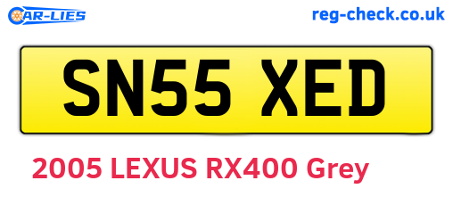 SN55XED are the vehicle registration plates.