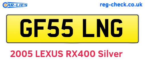 GF55LNG are the vehicle registration plates.