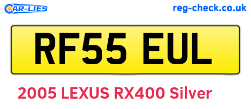 RF55EUL are the vehicle registration plates.