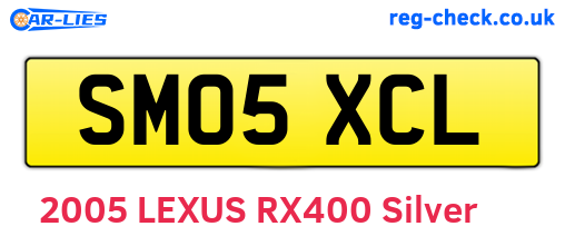 SM05XCL are the vehicle registration plates.