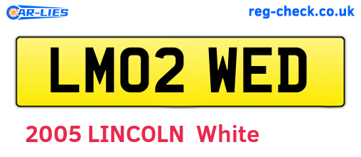 LM02WED are the vehicle registration plates.