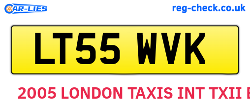 LT55WVK are the vehicle registration plates.