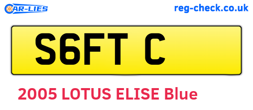 S6FTC are the vehicle registration plates.