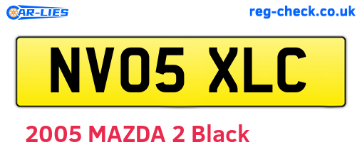 NV05XLC are the vehicle registration plates.