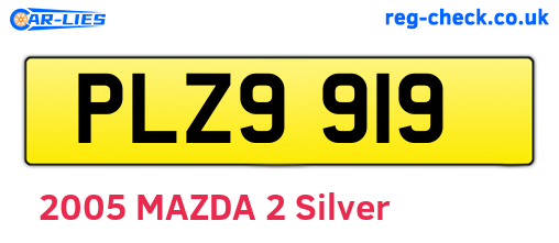 PLZ9919 are the vehicle registration plates.