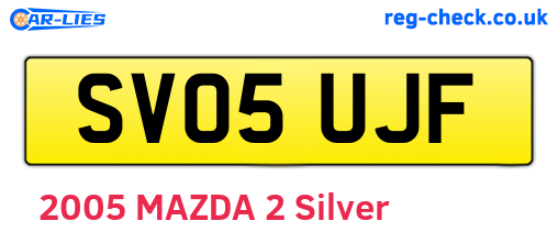 SV05UJF are the vehicle registration plates.