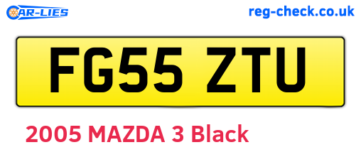 FG55ZTU are the vehicle registration plates.