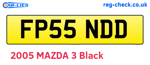 FP55NDD are the vehicle registration plates.