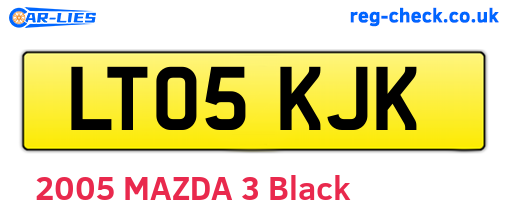 LT05KJK are the vehicle registration plates.