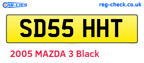 SD55HHT are the vehicle registration plates.