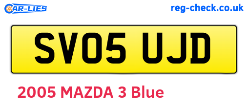 SV05UJD are the vehicle registration plates.