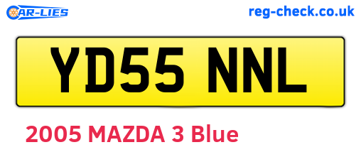 YD55NNL are the vehicle registration plates.
