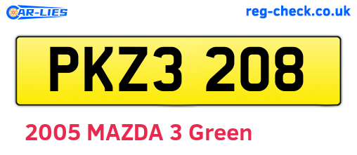 PKZ3208 are the vehicle registration plates.