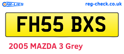 FH55BXS are the vehicle registration plates.