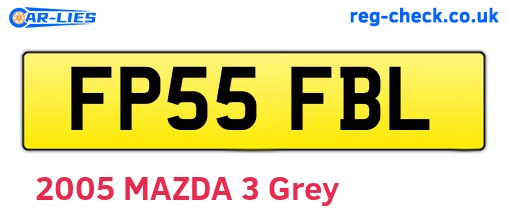 FP55FBL are the vehicle registration plates.