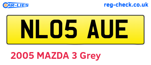NL05AUE are the vehicle registration plates.