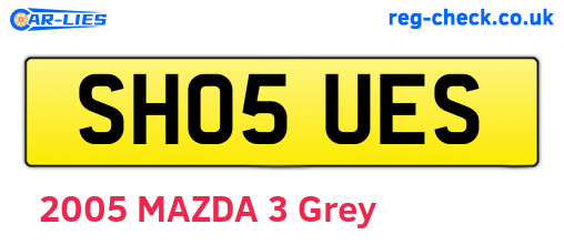 SH05UES are the vehicle registration plates.