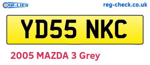 YD55NKC are the vehicle registration plates.