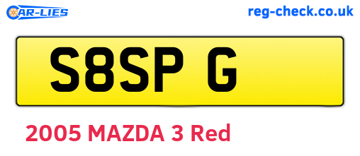 S8SPG are the vehicle registration plates.