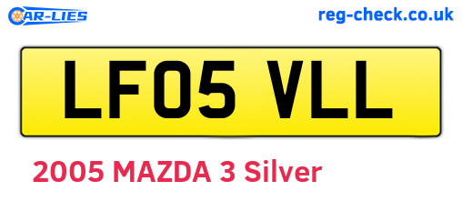 LF05VLL are the vehicle registration plates.