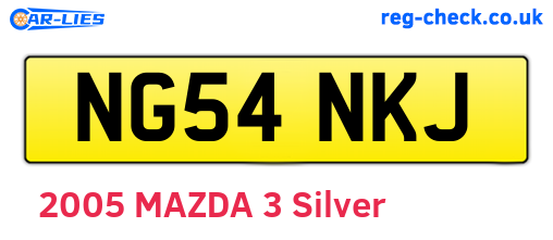 NG54NKJ are the vehicle registration plates.