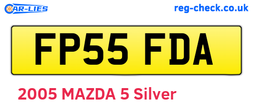 FP55FDA are the vehicle registration plates.