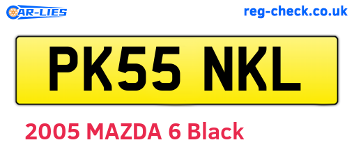 PK55NKL are the vehicle registration plates.