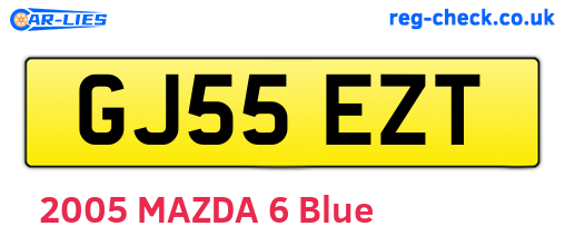 GJ55EZT are the vehicle registration plates.