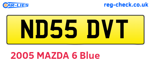 ND55DVT are the vehicle registration plates.