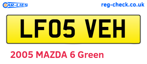 LF05VEH are the vehicle registration plates.