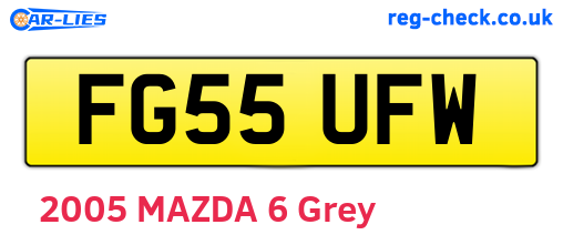 FG55UFW are the vehicle registration plates.